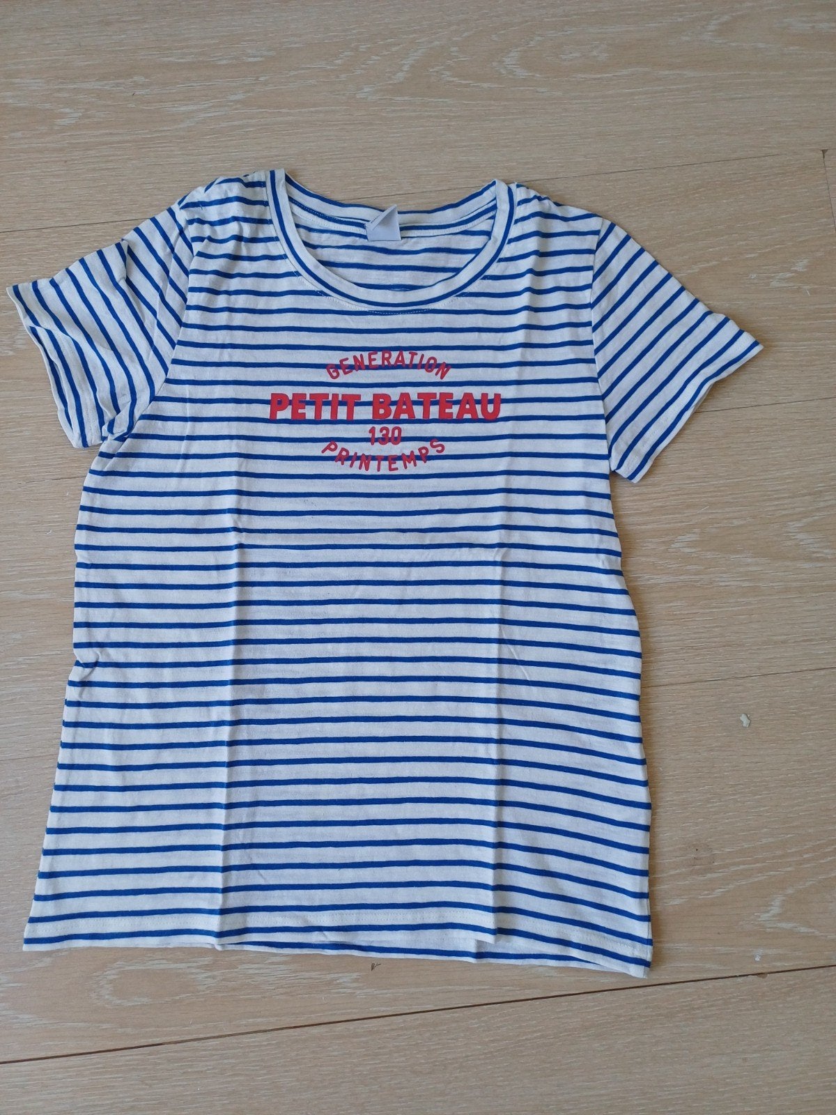 T shirt met ronde hals maat xxs van petit bateau, Jongen of Meisje, Ophalen of Verzenden, Shirt of Longsleeve, Petit Bateau