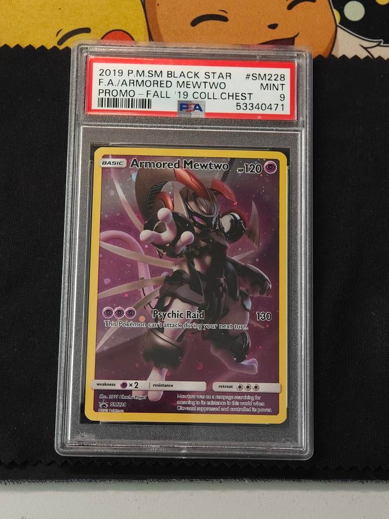 Armored Mewtwo SM228 psa 9, Hobby en Vrije tijd, Verzamelkaartspellen | Pokémon, Ophalen