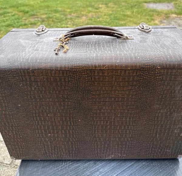 Vintage Singer Naaimachine in Houten Koffer, Ophalen of Verzenden