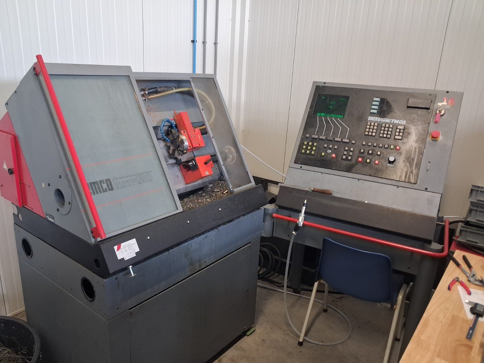 Emco CNC Draaibank, Ophalen, Gebruikt, Metaaldraaibank, Minder dan 500 mm