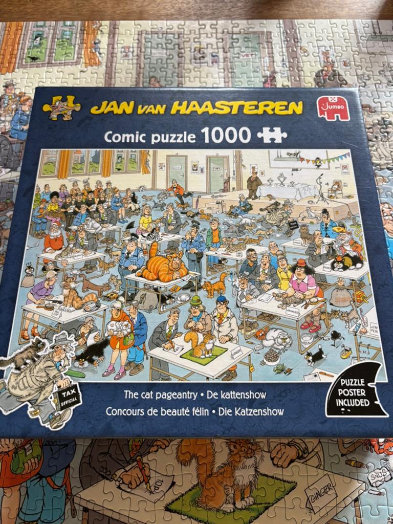 Jan van Haasteren - De kattenshow, Ophalen of Verzenden, 500 t/m 1500 stukjes, Zo goed als nieuw
