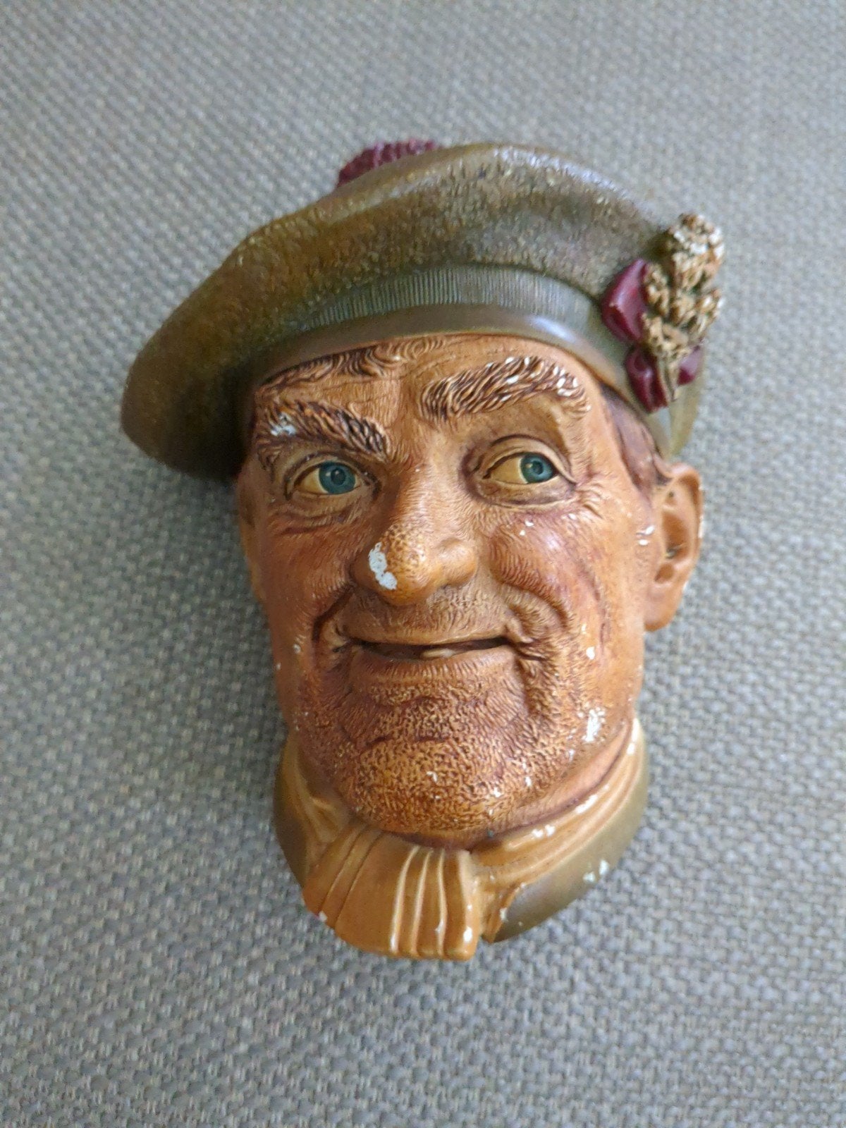 Vintage Bossons 'Jock' Kalkstenen Wanddecoratie (1969), Verzamelen, Ophalen of Verzenden, Gebruikt