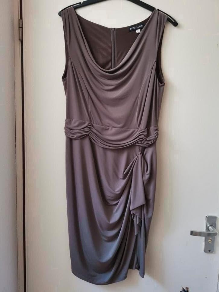 Jurk Patrizia Dini maat 42, Beige, Maat 42/44 (L), Nieuw, Cocktailjurk