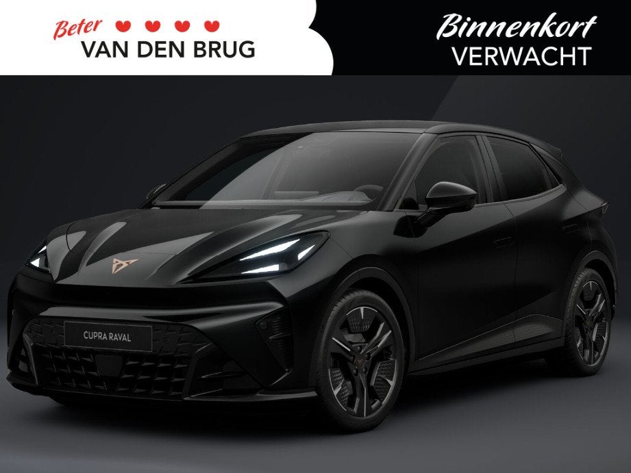 CUPRA Raval Performance 56 kWh 211 PK | Trekhaak | Elektrisc, Auto's, 1610 kg, Alcantara, Zwart, 56 kWh