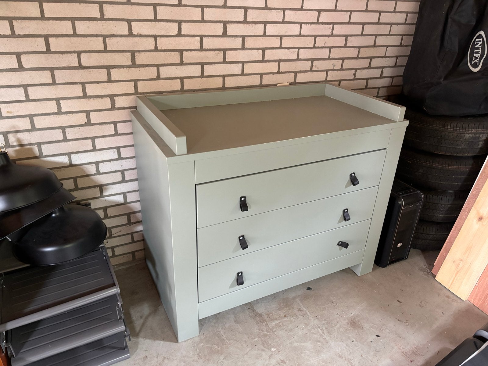 Commode met 3 lades en opstaande rand Kidsmill, Ophalen, Gebruikt, 50 tot 70 cm, 75 tot 100 cm
