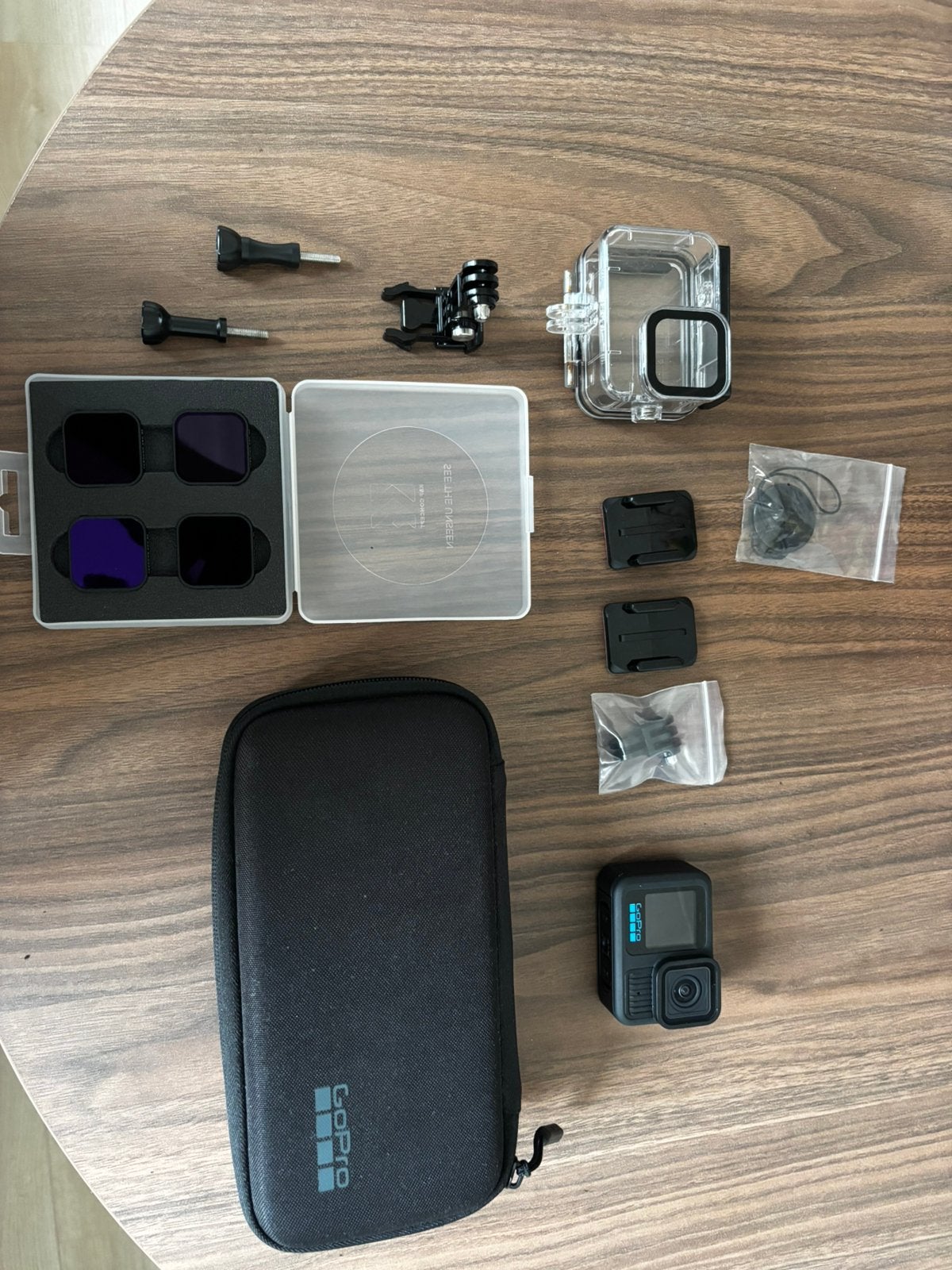 GoPro HERO13 Black + ND4/8/16/32 filters + accessoires, Audio, Tv en Foto, Ophalen of Verzenden, Zo goed als nieuw, GoPro