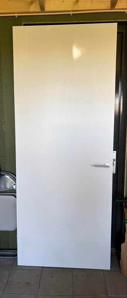 Witte binnendeur - Zo goed als nieuw, Doe-het-zelf en Verbouw, Deuren en Horren, Ophalen, 80 tot 100 cm, Binnendeur, Zo goed als nieuw