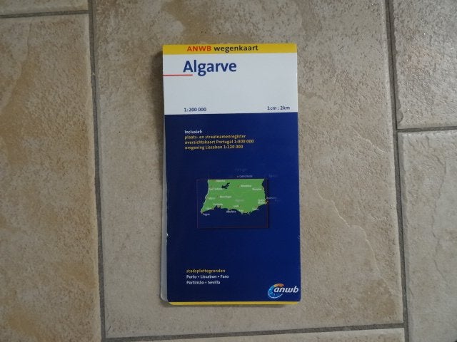 anwb wegenkaart Algarve, Boeken, Atlassen en Landkaarten, 1800 tot 2000, Europa Overig, Ophalen of Verzenden, Landkaart
