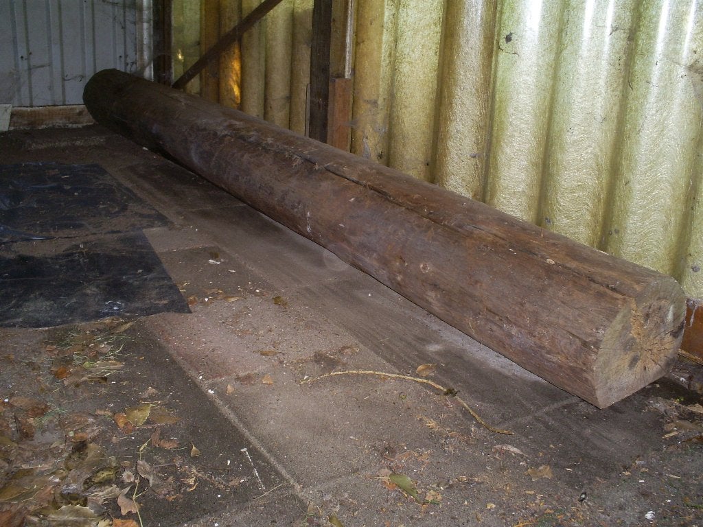 Houten elektriciteitspaal / weidepaal, Tuin en Terras, Ophalen, Gebruikt, 250 cm of meer, Palen