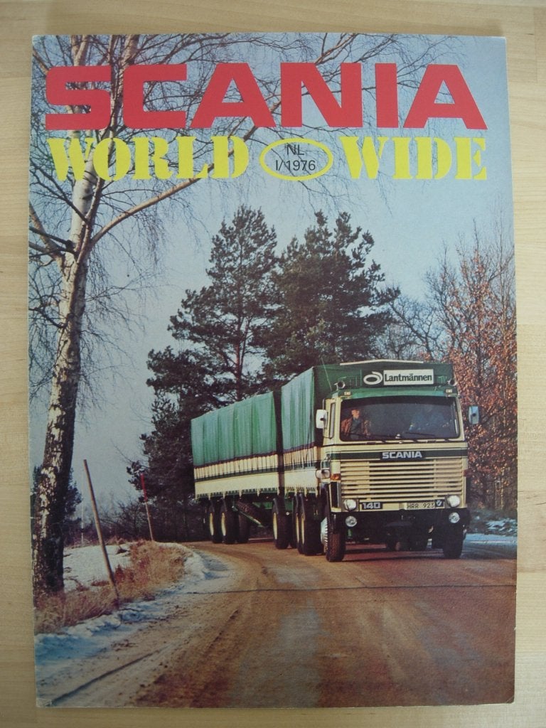 Scania Worldwide tijdschrift nummer 1 1976 - NL, Ophalen of Verzenden, Zo goed als nieuw, Overige merken, Scania