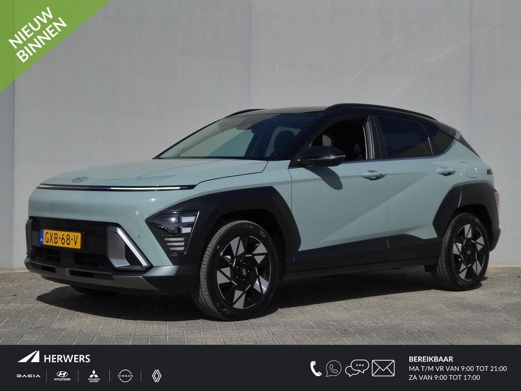 Hyundai Kona 1.6 GDI HEV Comfort Smart / Fabrieksgarantie to, Auto's, Stof, Gebruikt, Euro 6, Origineel Nederlands