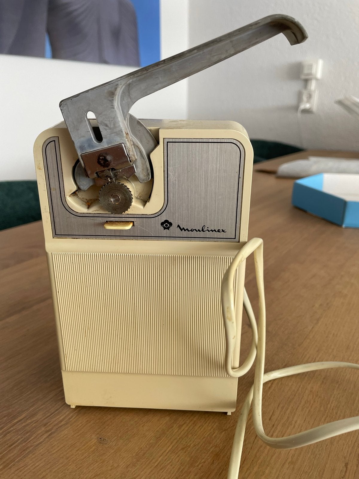 Vintage Moulinex elektrische blikopener, Ophalen of Verzenden, Gebruikt