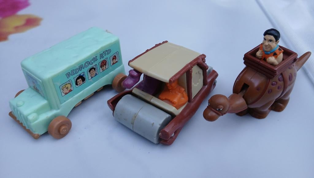 The Flintstones, 3x, Ophalen of Verzenden, Gebruikt, Overige typen