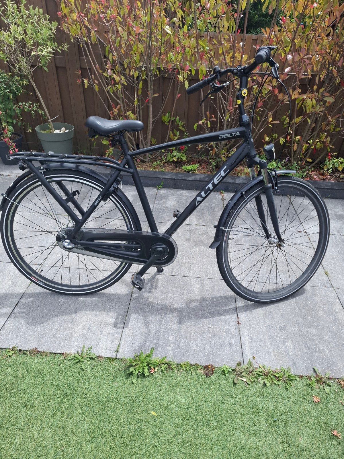 Altec Delta Herenfiets - Zwart, Zo goed als nieuw, Ophalen