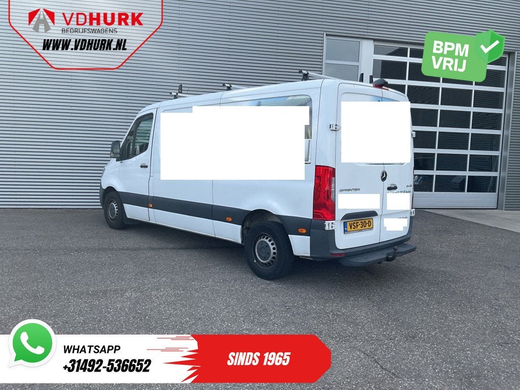 Mercedes-Benz Sprinter 214 CDI Aut. L2 EXPORT Adapt.Cruise/, Auto's, Voorwielaandrijving, Stof, Gebruikt, Euro 6