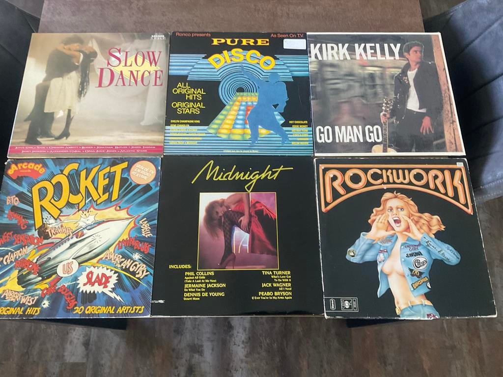 Grote collectie van 95 LP's: Jaren 60, 70, 80 Disco & meer!, Cd's en Dvd's, Vinyl | Pop, Gebruikt, Complilatie, 1970 - 1979, 12 inch