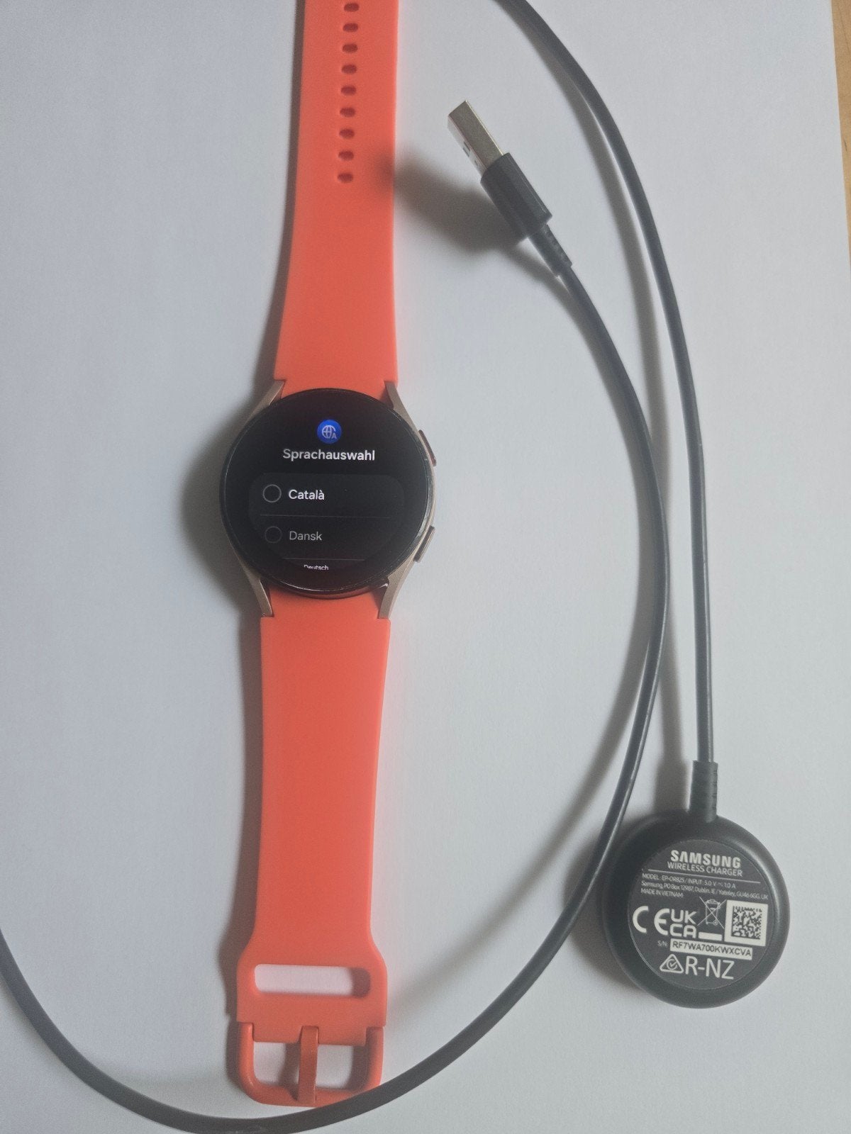 Samsung Galaxy Watch 4 - Oranje ), Verzenden, Oranje, Zo goed als nieuw, GPS