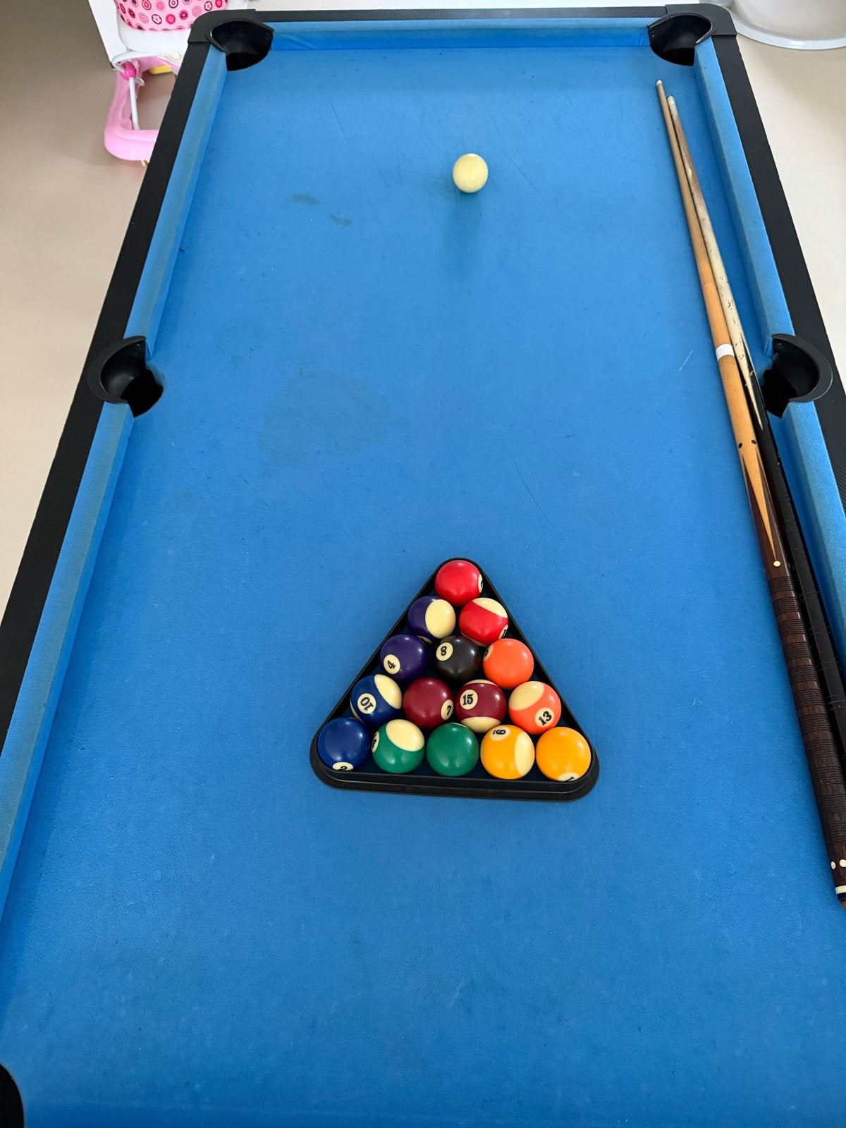 Omkeerbare Pool- en IJshockeytafel 190x103x81cm, Sport en Fitness, Ophalen, Gebruikt, Pooltafel