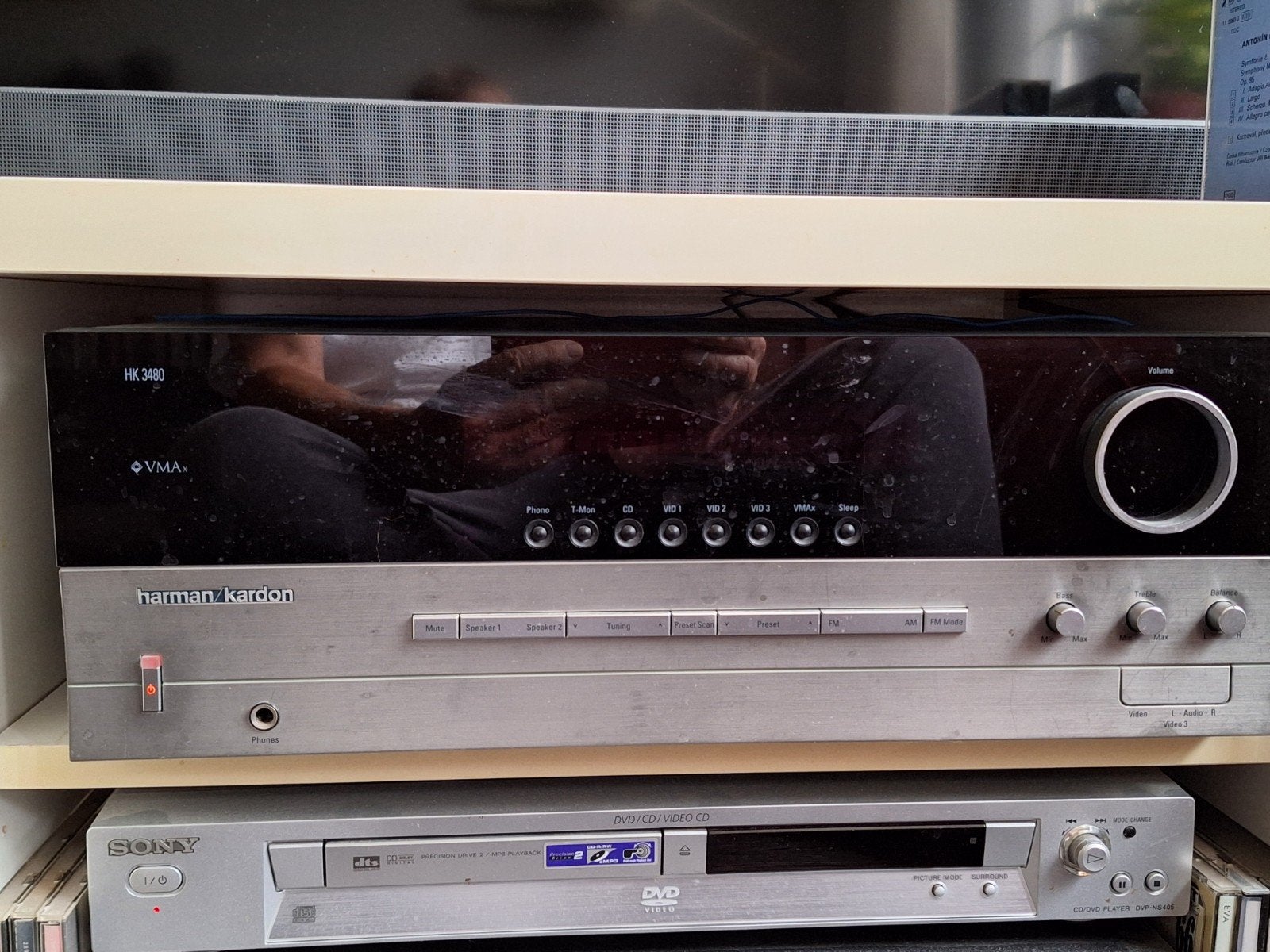 Harman Kardon HK 3480 versterker met FM tuner, Audio, Tv en Foto, Versterkers en Receivers, Ophalen of Verzenden