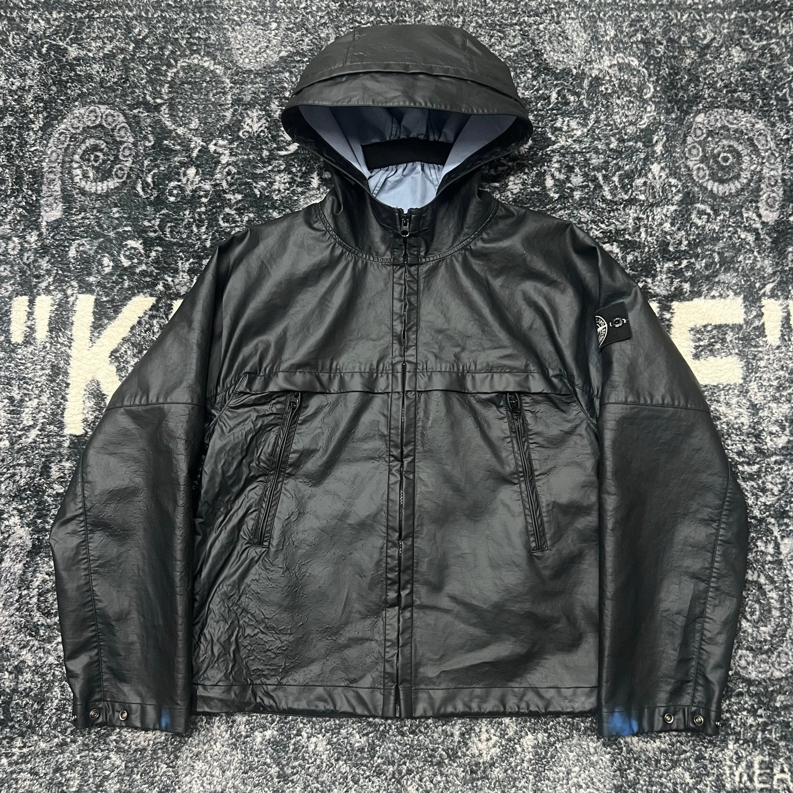Stone Island Heat Reactive Jas Zwart/Blauw Maat L, Ophalen of Verzenden, Zo goed als nieuw, Maat 52/54 (L), Zwart
