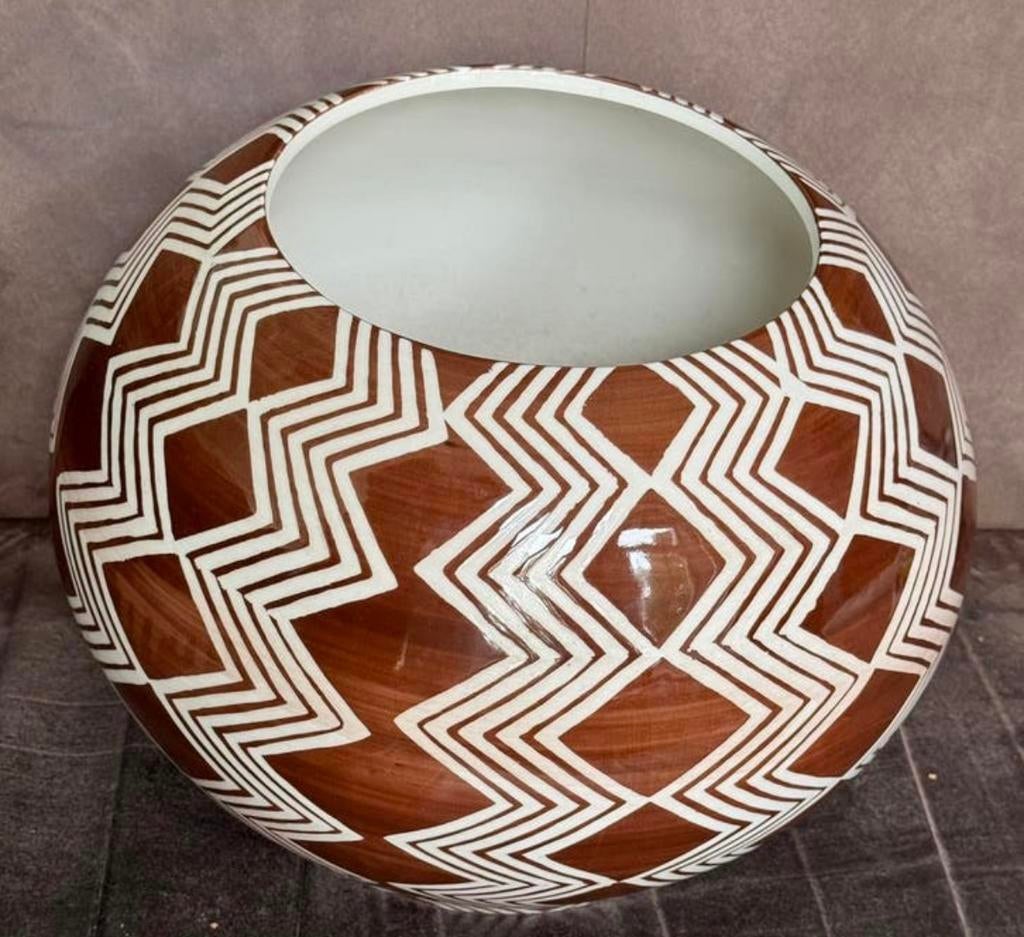 Bloempot  Romy Mexico stijl, Ophalen, Rond, Binnen, Zo goed als nieuw