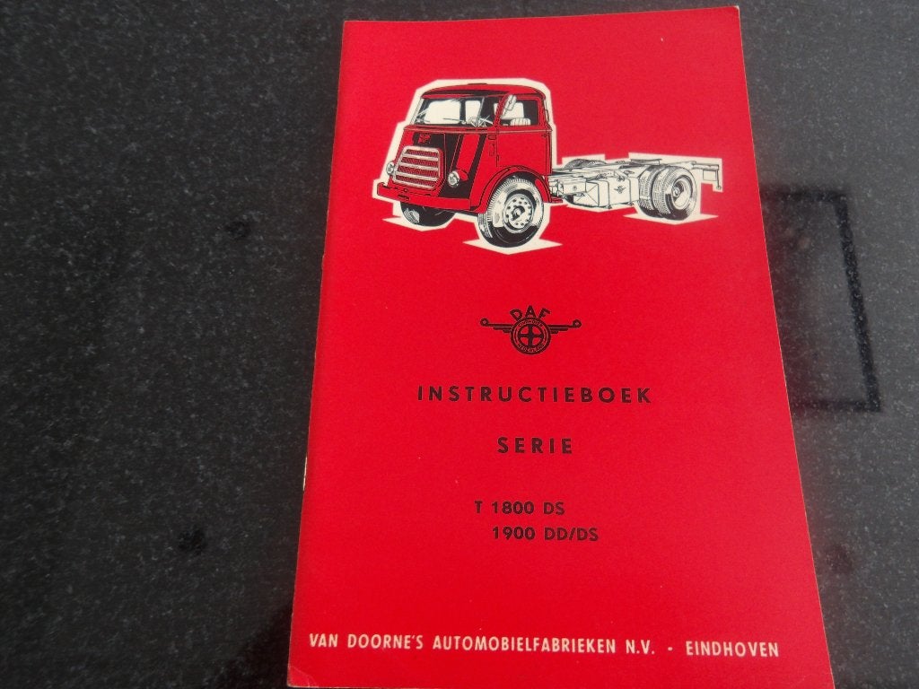 DAF Serie T 1800 DS / 1900 DD/DS - Instructieboek NL, Auto diversen, Verzenden