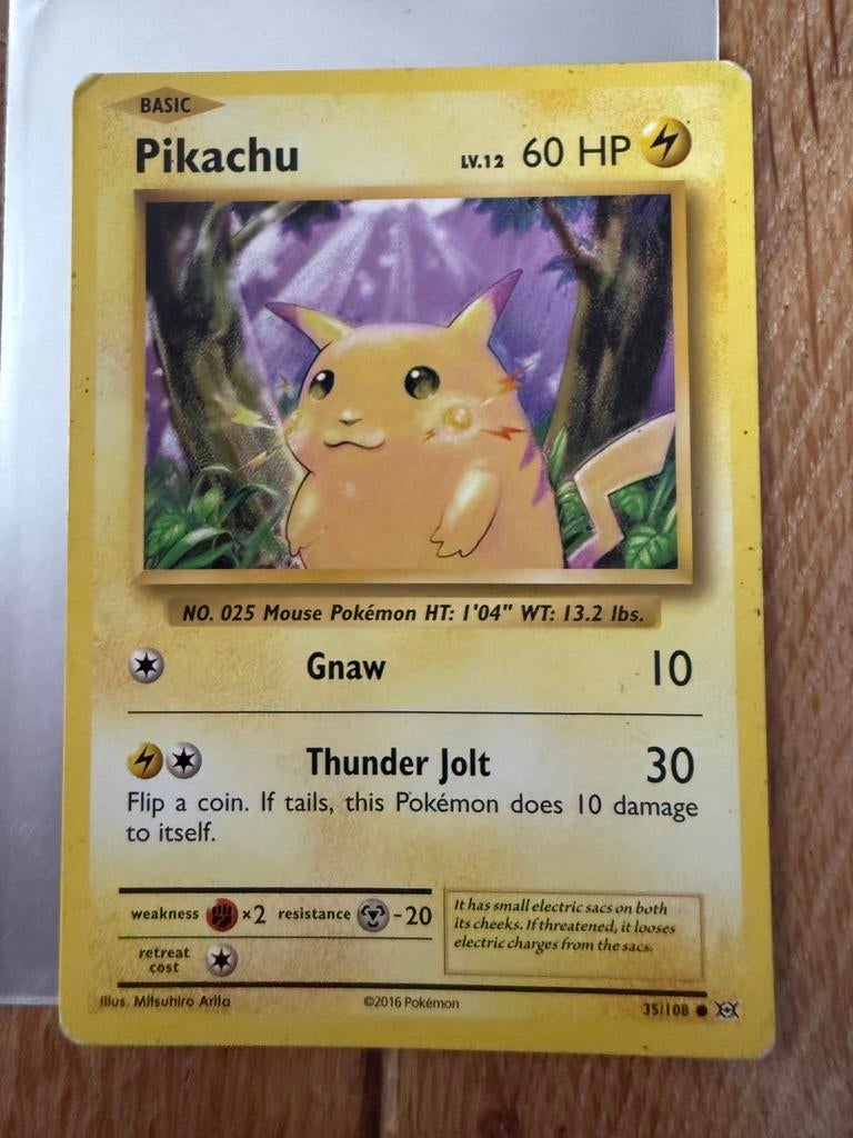 Pikachu 35/108, Ophalen of Verzenden, Gebruikt, Meerdere kaarten