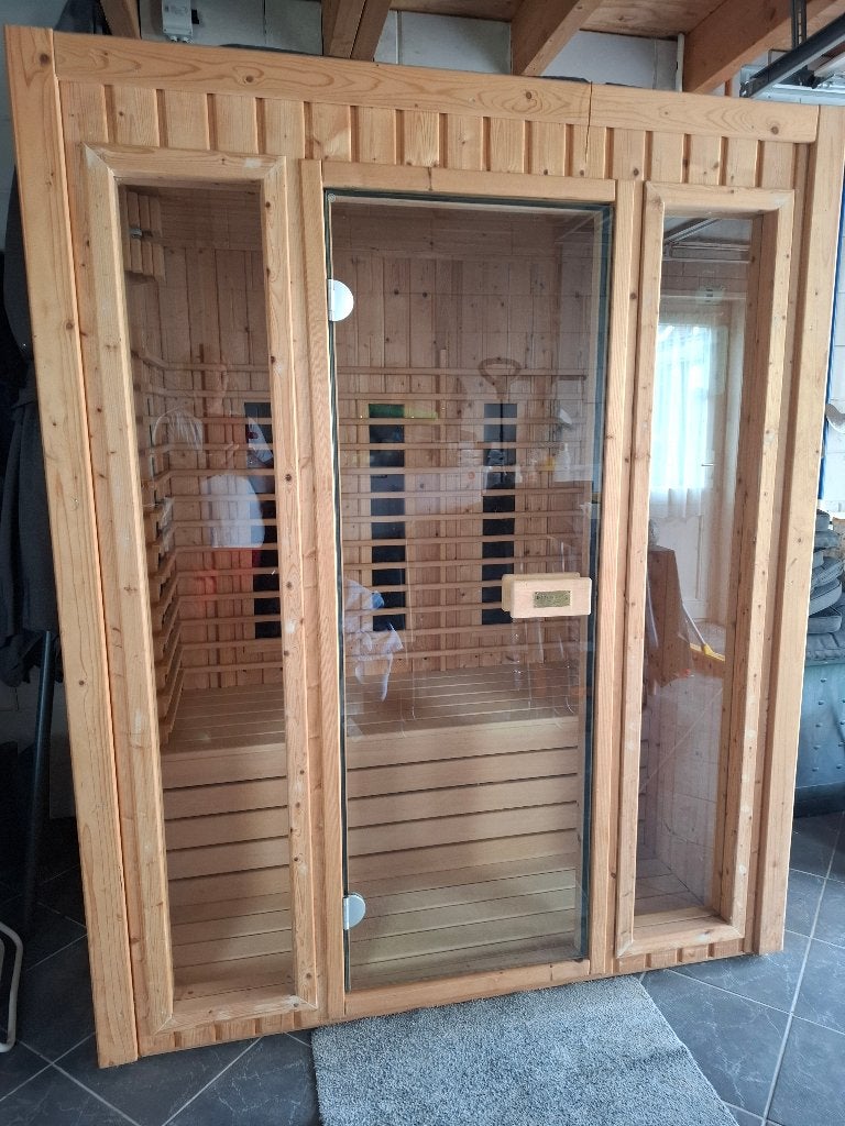 Infrarood cabine 2 pers., Sport en Fitness, Sauna, Ophalen, Zo goed als nieuw, Infrarood, Complete sauna
