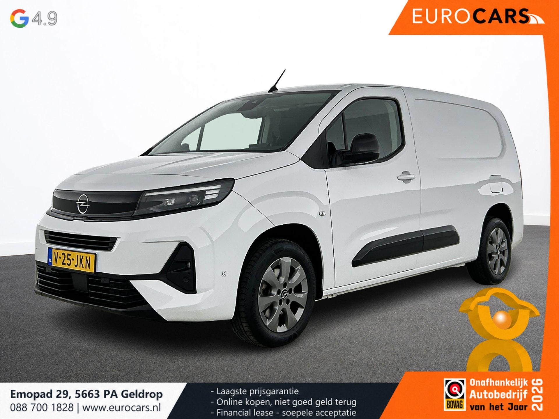 Opel Combo 1.5 BlueHDi 130pk L2 Automaat Apple Carplay / And, Stof, Gebruikt, 4 cilinders, Wit