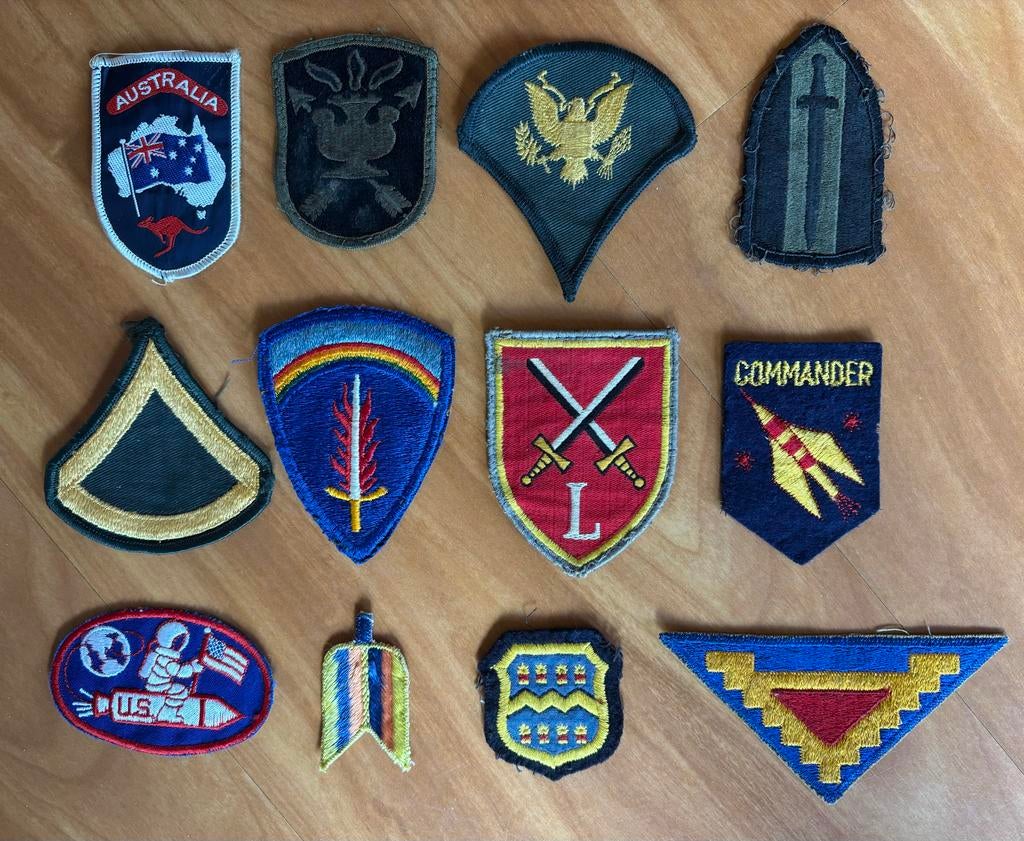 Militaire Patches en Spelden en knopen Collectie, Verzamelen, Militaria | Algemeen, Overige soorten, Embleem of Badge, Amerika