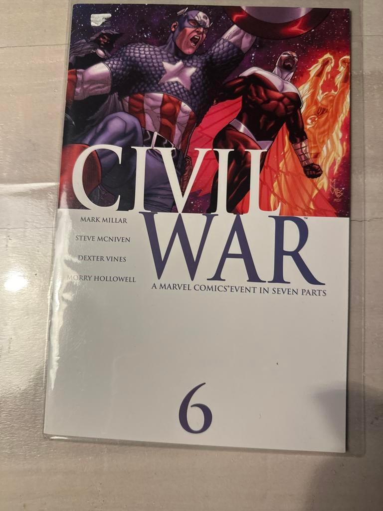 Civil War #6 - Marvel Comics Event, Boeken, Strips | Comics, Zo goed als nieuw, Eén comic, Amerika, Ophalen of Verzenden