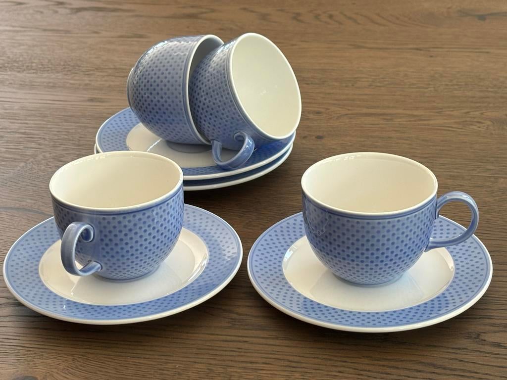 Villeroy & Boch Look Kop en Schotel Set (4), Huis en Inrichting, Keuken | Servies, Verzenden, Zo goed als nieuw, Overige stijlen