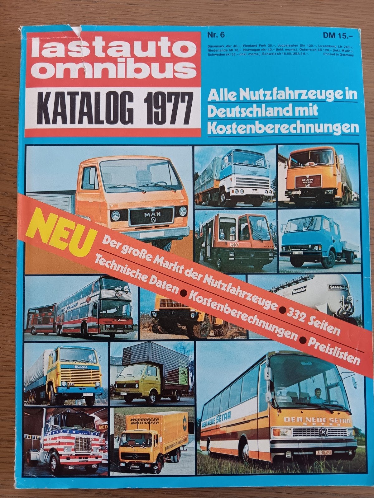 Lastauto Omnibus Katalog 1977 Nutzfahrzeuge., Ophalen of Verzenden, Gelezen, Vrachtwagen