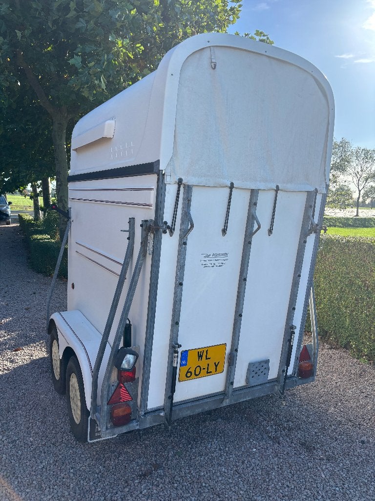 1,5 paardentrailer te koop, Ophalen, Gebruikt, Polyester, 1½-paards trailer