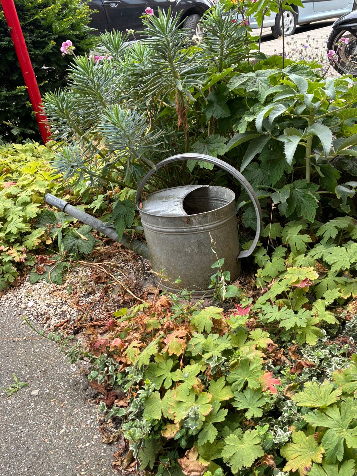 Metalen tuingieter, Tuin en Terras, Gieters, Ophalen, Gebruikt, Metaal