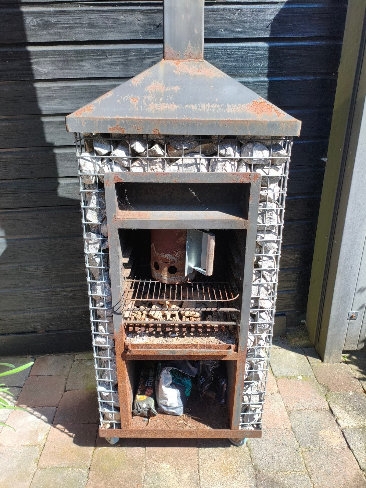 Tuinhaard schanskorf!, Tuin en Terras, Ophalen, Gebruikt
