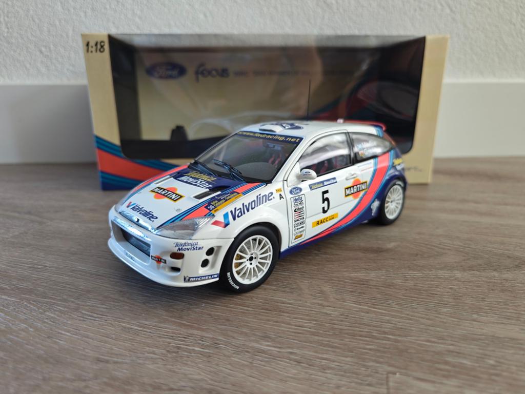 Autoart Ford Focus WRC 2000 McRae/Grist #5 Winner 80014, Hobby en Vrije tijd, Modelauto's | 1:18, Ophalen of Verzenden, Gebruikt