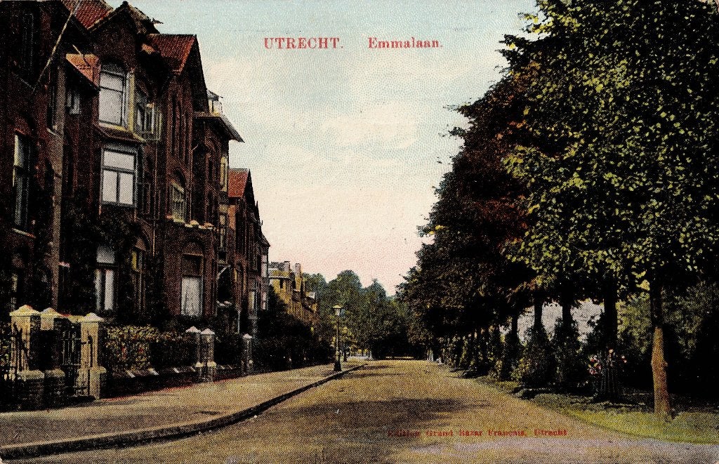Utrecht – Emmalaan. Gelopen Nichtevecht 1910., Ophalen of Verzenden, Voor 1920, Gelopen, Utrecht