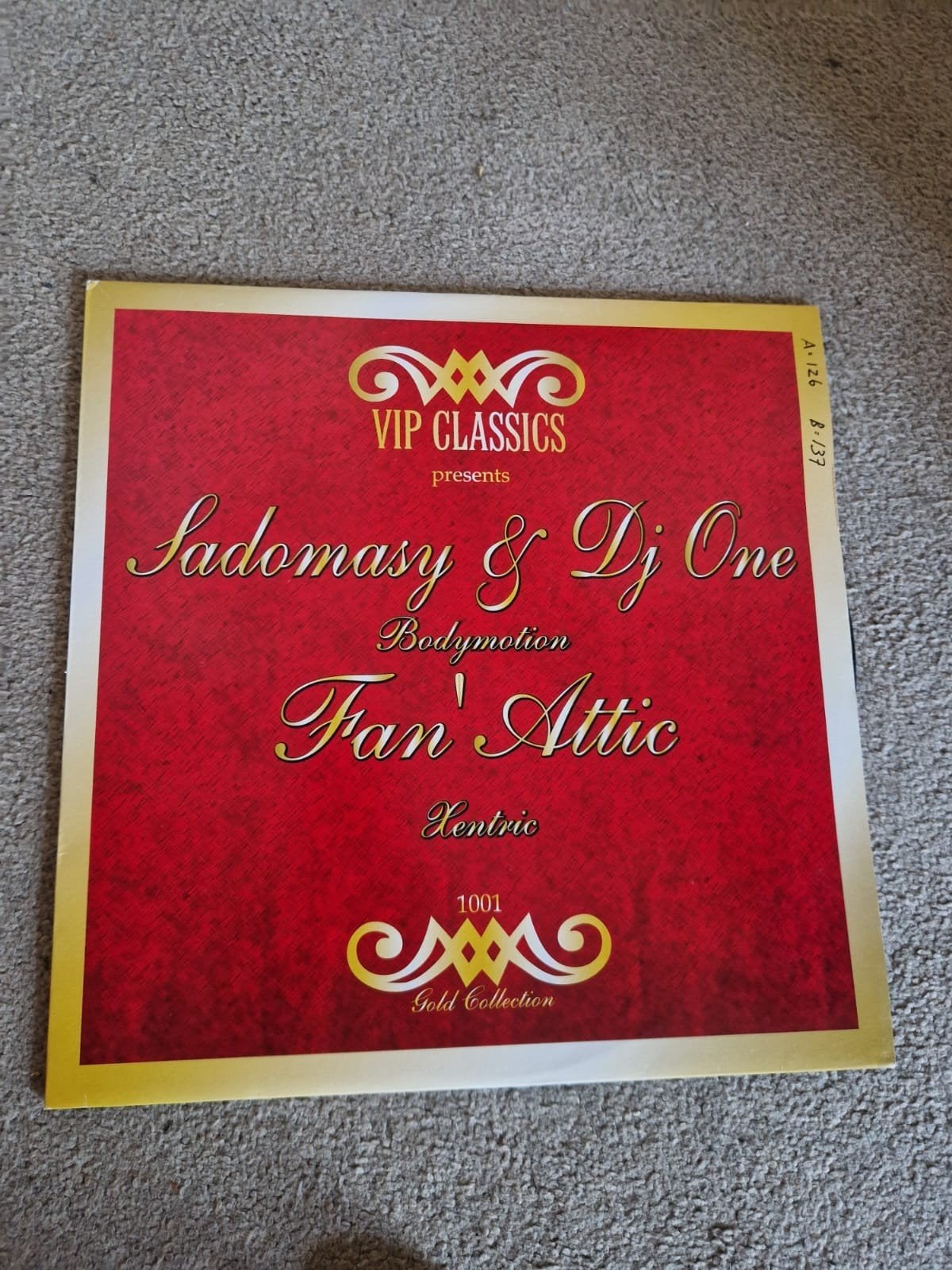Sadomasy & DJ One - Bodymotion / Fan' Attic (Vinyl), Ophalen, LP, Gebruikt, Originele persing