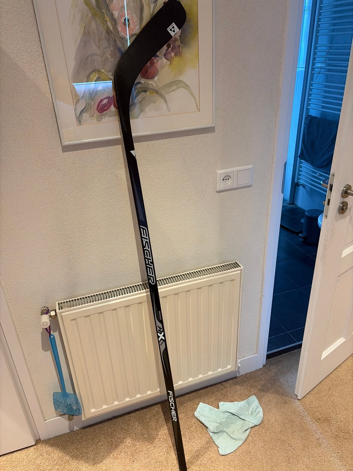 Fischer AX6 Senior ijshockey stick - Hybrid Technology, Ophalen of Verzenden, Zo goed als nieuw