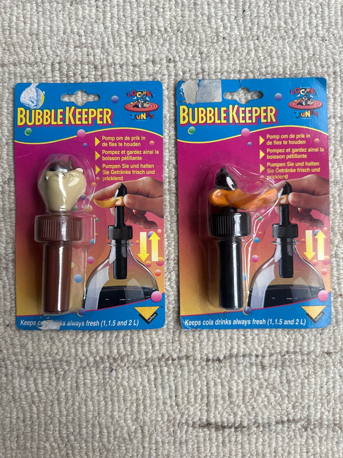 Vintage Looney Tunes Bubble Keeper Daffy Duck & Tasmanian De, Ophalen of Verzenden, Nieuw
