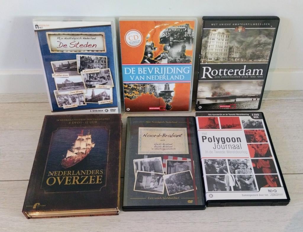 6 x DVD;s over Nederland Nostalgisch zie omschrijving, Alle leeftijden, Ophalen of Verzenden, Zo goed als nieuw
