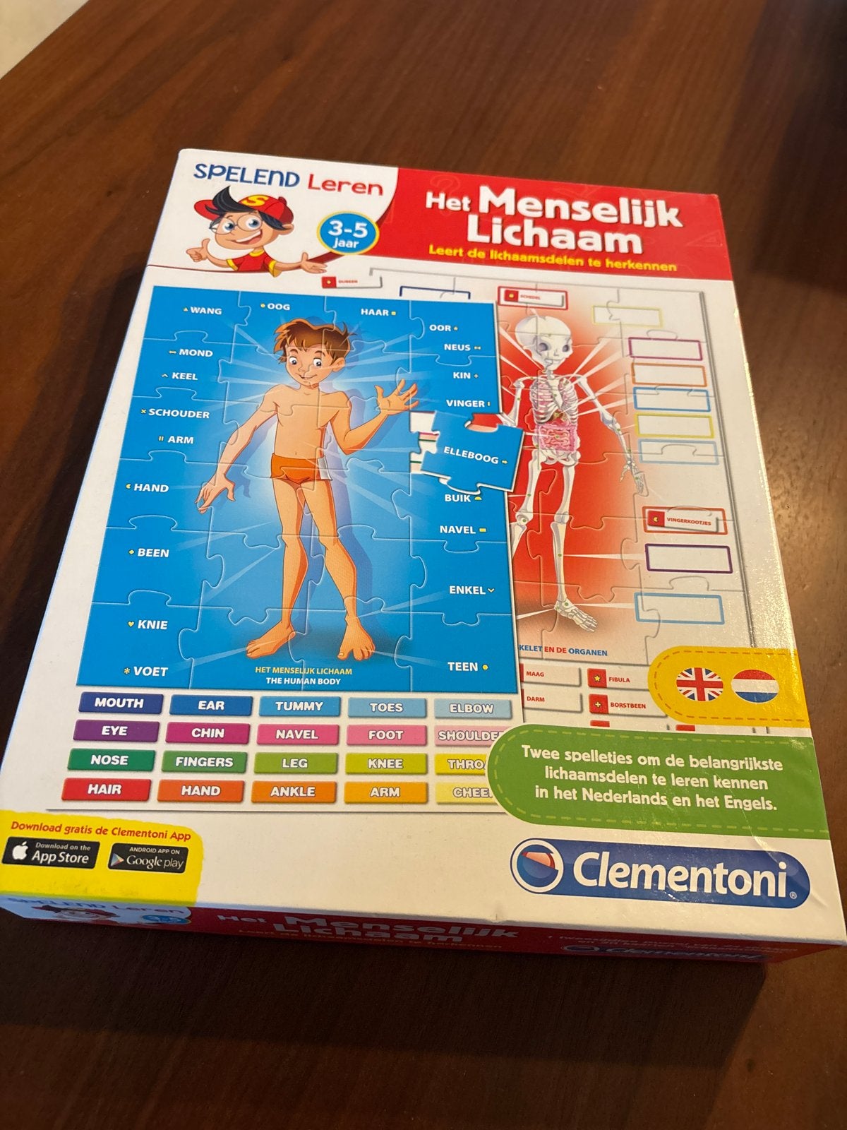 Clementoni Spelend Leren: Het Menselijk Lichaam (3-5 jaar), Ophalen of Verzenden, Zo goed als nieuw, Puzzelen