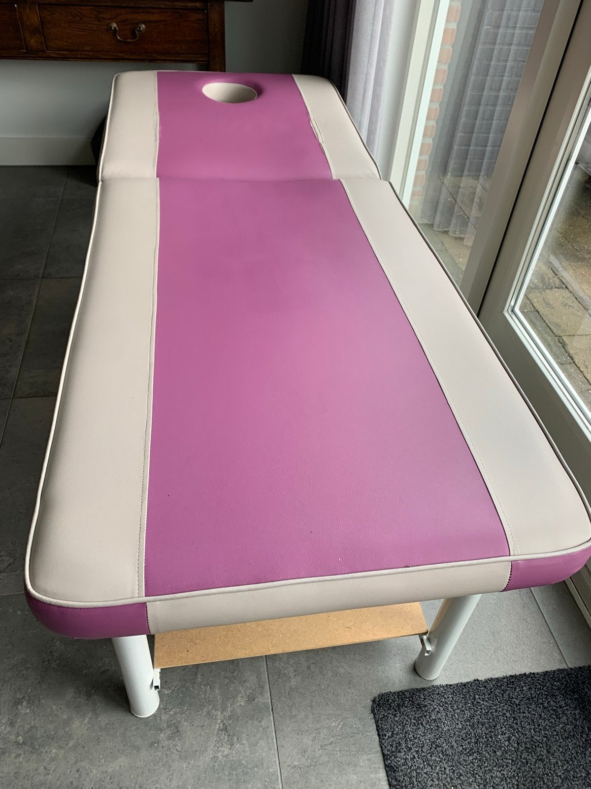 Comfortabele Massagetafel - Roze/Beige, Ophalen, Gebruikt, Massagetafel