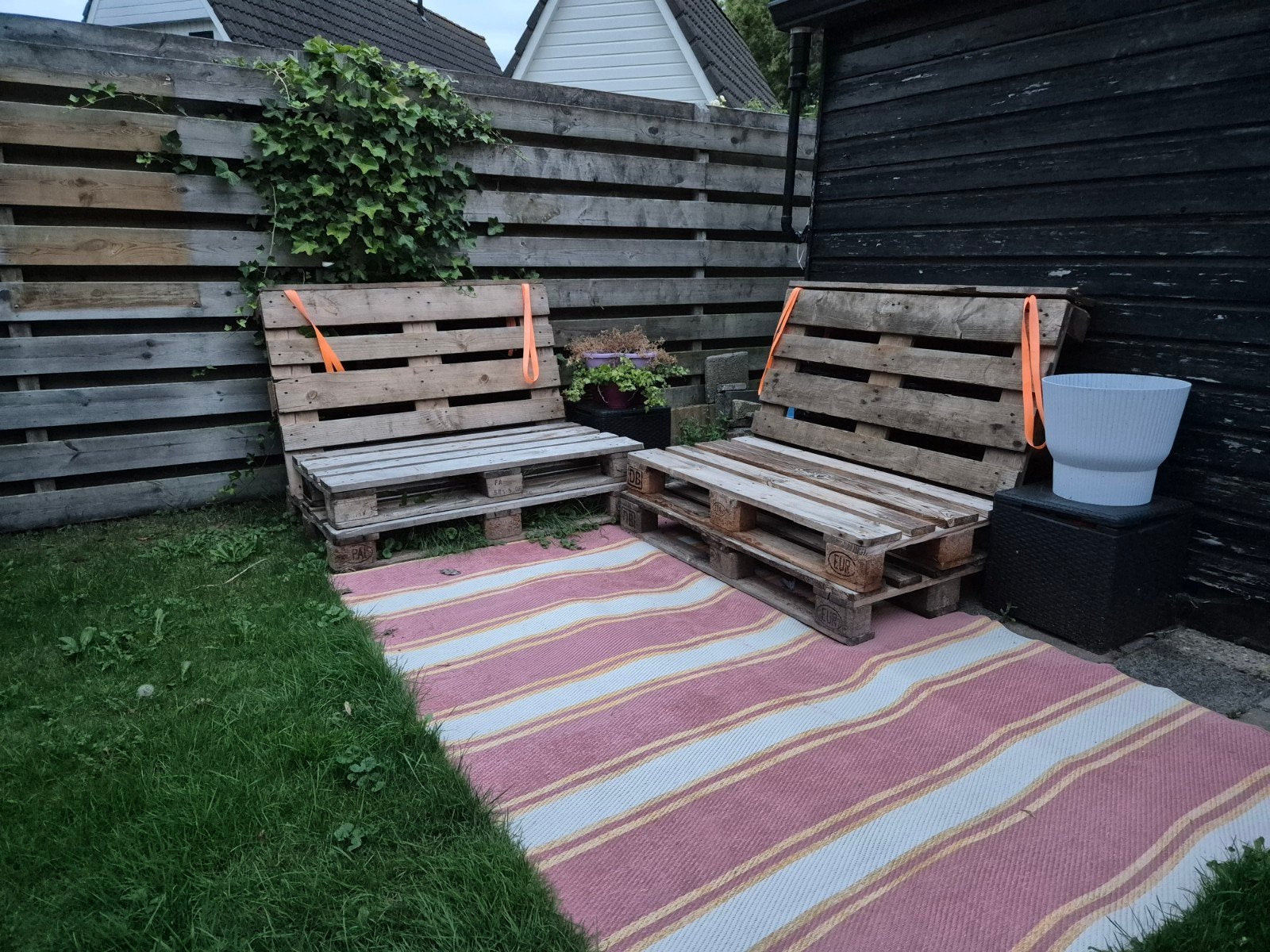 Pallet bank - kan nog een ronde mee, Ophalen, Gebruikt, Hout