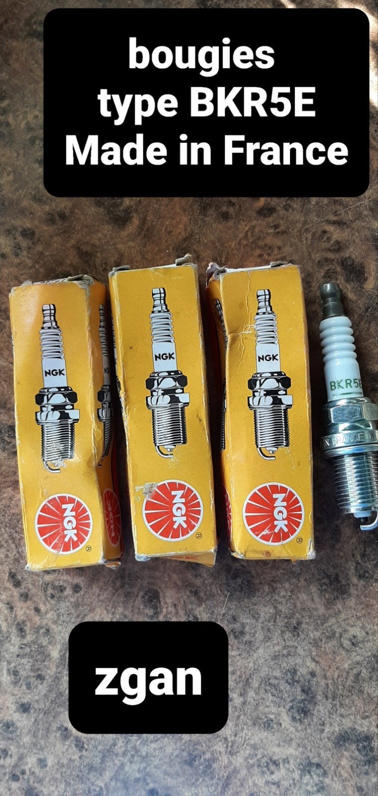 Bougieset met T-model bougiesleutel - NGK BKR5E, Ophalen of Verzenden