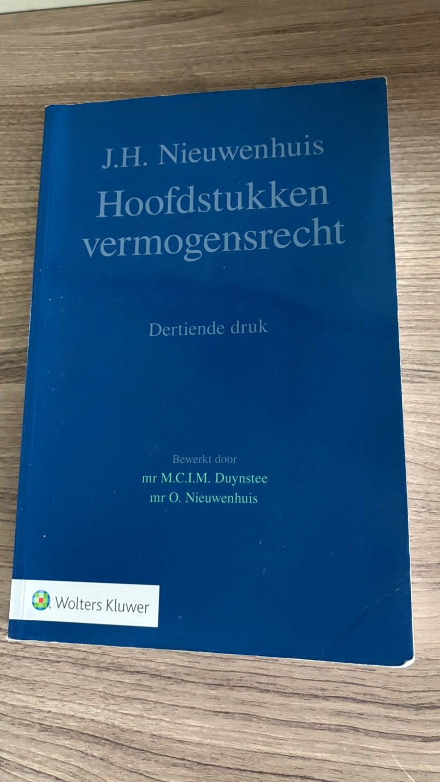 Hoofdstukken vermogensrecht dertiende druk, Ophalen of Verzenden, Zo goed als nieuw