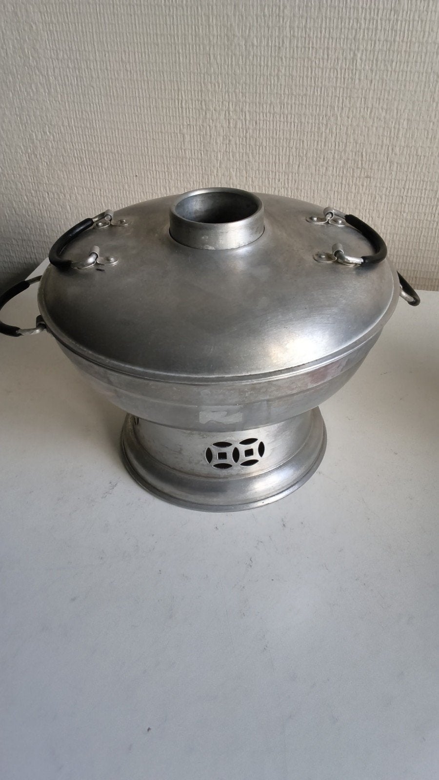alum. thaise hotpot/ tom yum vulkaanpot, 24 cm, crocodile, Ophalen of Verzenden