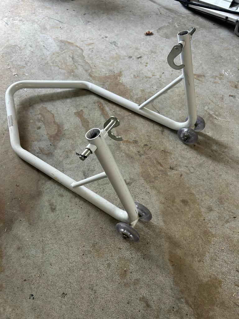 Motorfiets paddockstand voor en achter, Motoren, Accessoires | Onderhoudsmiddelen, Ophalen