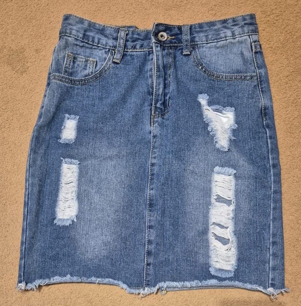 Jeans rokje Cherry Koko maat S - zgan, Cherry Koko, Blauw, Ophalen of Verzenden, Zo goed als nieuw